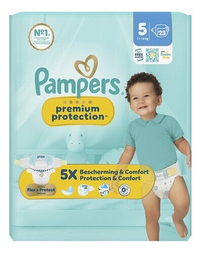 PAMPERS Prem.prot.luiers M5 23st