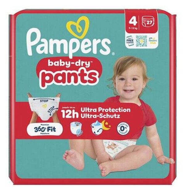 PAMPERS Baby dry pants M4 27st