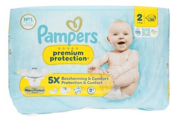 PAMPERS Prem.prot.luiers M2 36st