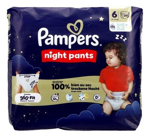 PAMPERS baby dry night pants M6 30st