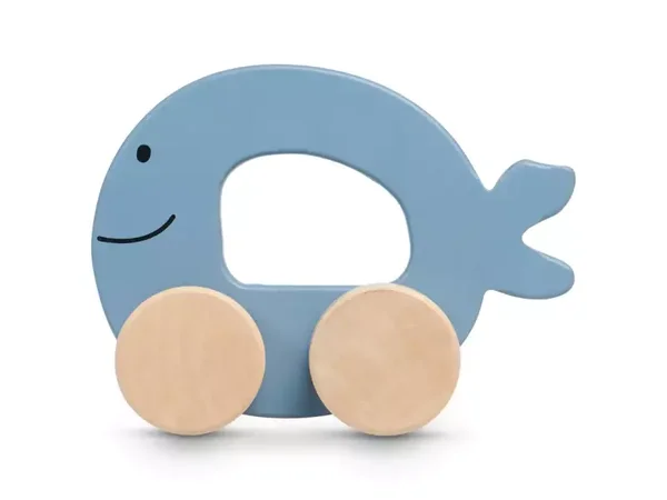 4. Jollein Houten Speelgoedauto - Sea Animal - Blue