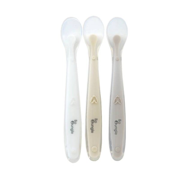 Bo jungle Soft Spoons silicone (White-Dune-Terra)
