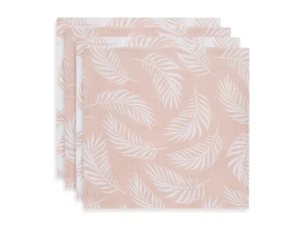 Jollein Hydrofiel Multidoek Nature 70x70cm - Pale Pink - 4 Stuks