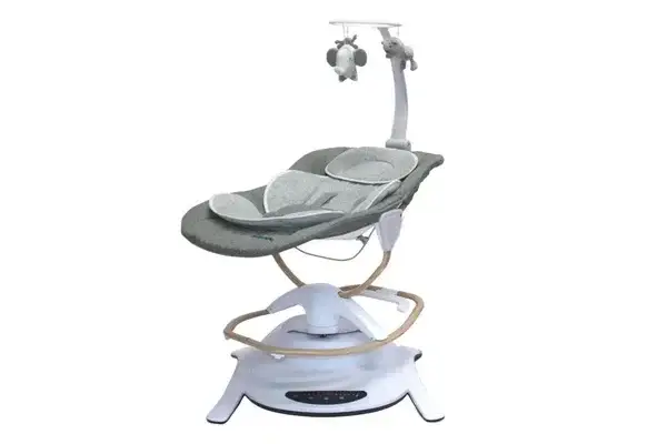 139. Bo Jungle Pure White Swinging Rocker 2-En-1