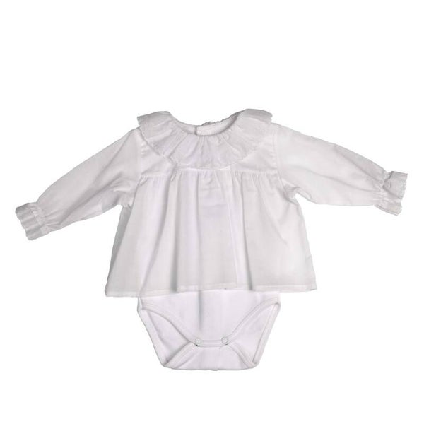BABY GI body/hemd frilly collar 6 MAAND
