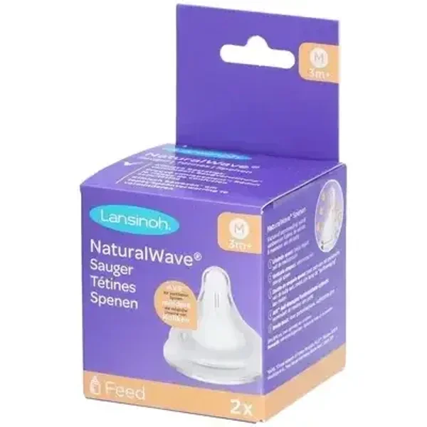 92. Lansinoh Zuigspeen Natural Wave Medium 2st