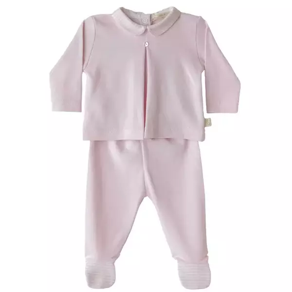 Baby Gi pink cotton set 9maand