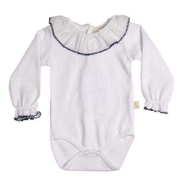 Body with collar frilly navy