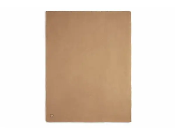 60. Jollein wiegdeken 75x100 basic knit biscuit/fleece