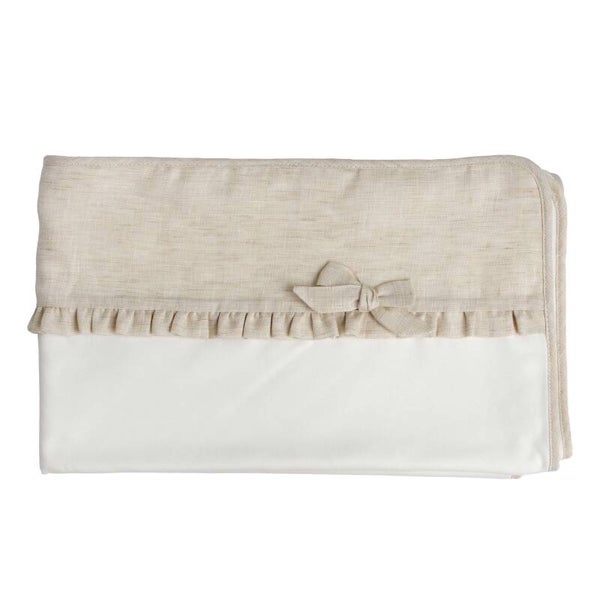 BABY Gi blanket cream with bow