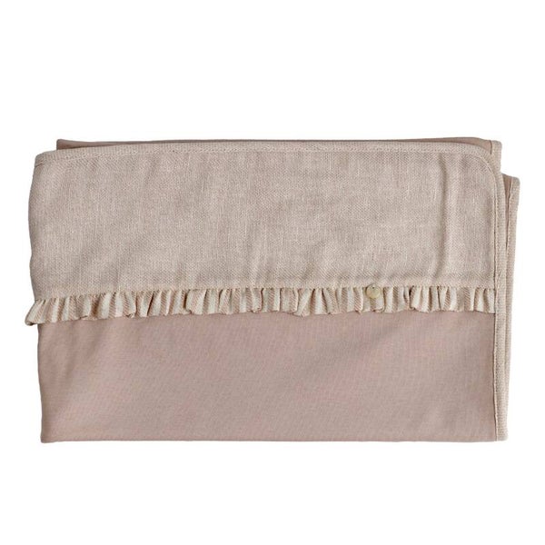 BABY Gi pink cotton blanket ice cream incl. naamborduur indien gewenst