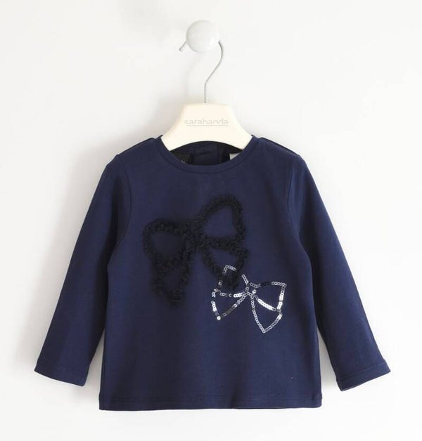 Longsleeve blauw strikken