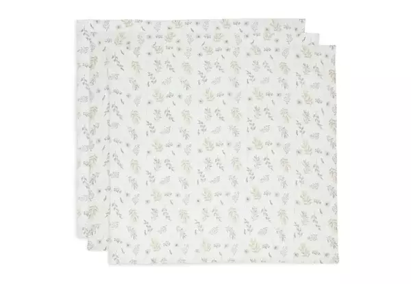 44. Jollein Hydrofiele Doek Small 70x70cm Wild Flowers - 3 stuks