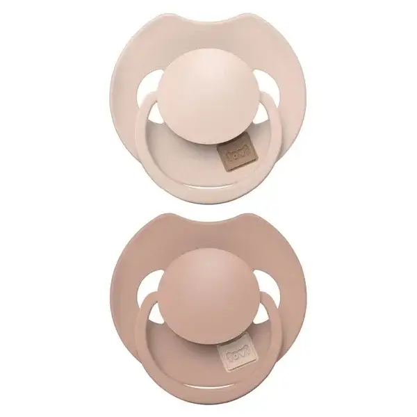 Difrax LOVI Fopspeen Dynamisch 6-18 maanden Prime Nude / Blush