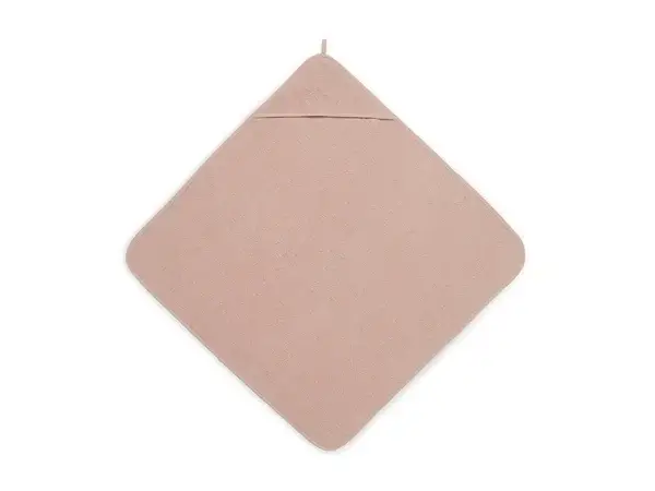 87. Jollein Badcape Badstof 75x75cm - pale pink/ wild rose
