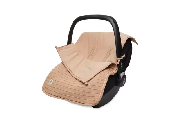 Jollein Voetenzak Pure Knit - Biscuit