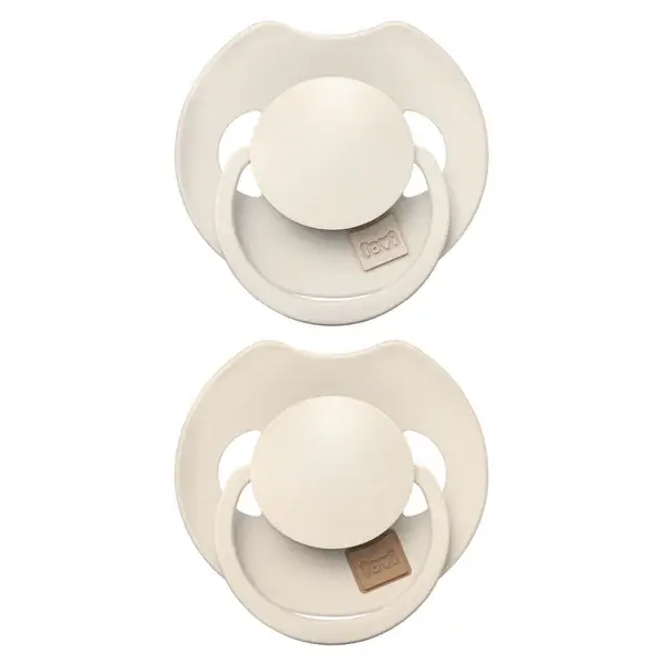 Difrax LOVI Fopspeen Dynamisch 6-18 maanden Prime Coconut / Ivory