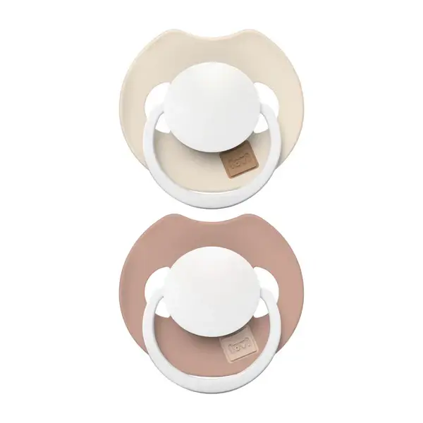 Difrax LOVI Fopspeen Dynamisch 18+ m Prime Glow  Ivory / Blush