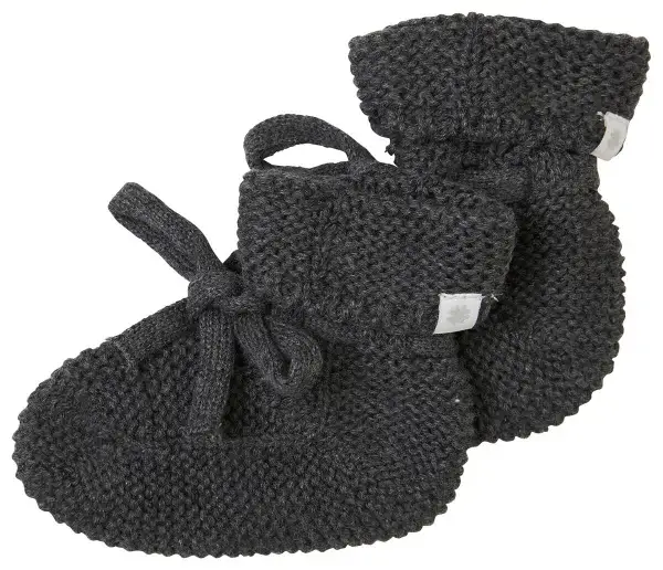 115. Noppies Booties dark grey melange
