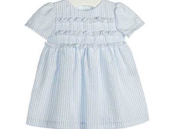 Coccodé kleedje met blauwe streepjes