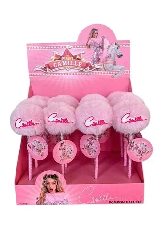 Camille Balpen met pompon Roze