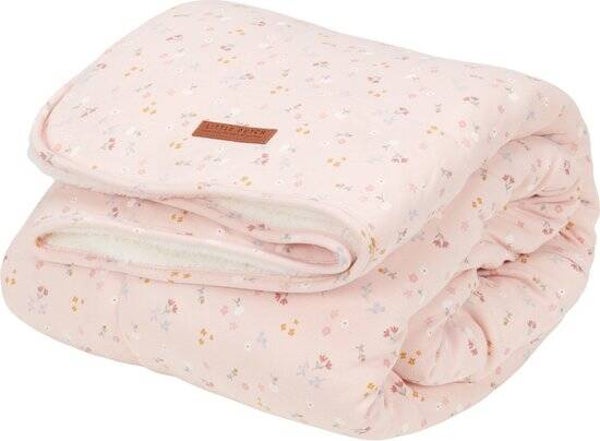 Little dutch Wiegdeken Little Pink Flowers 70x100cm