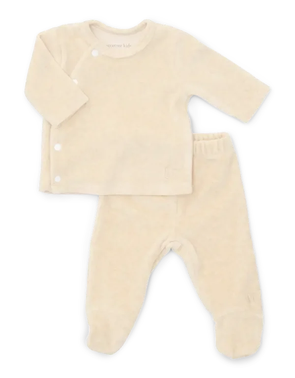 Poetree COMFY VELOURS BABY SET SAND