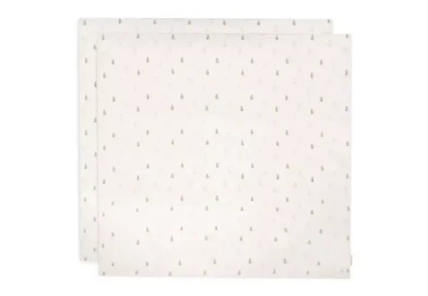 Jollein Hydrofiele Doek Large 115x115cm Happy Miffy Nougat (2pack)