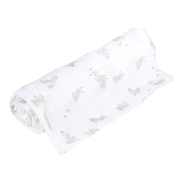 122. Little dutch swaddle baby bunny 120x120cm