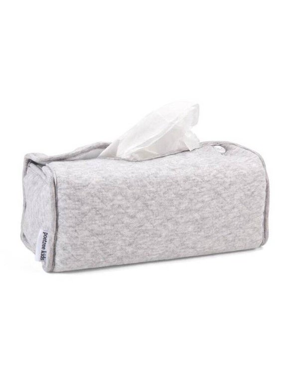 Poetree TISSUE BOX HOES CHEVRON LIGHT GREY MELANGE