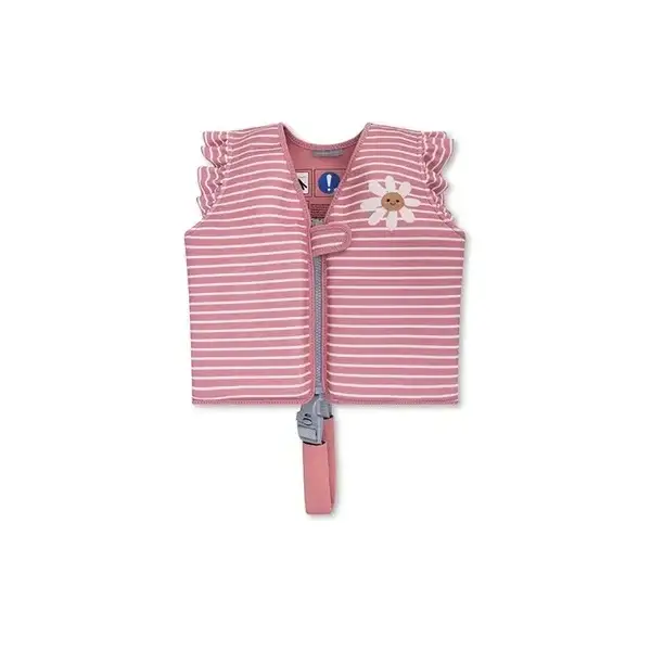 115. Swim Essentials Daisy Flower | Rood/Wit Gestreept Zwemvest 2/3j