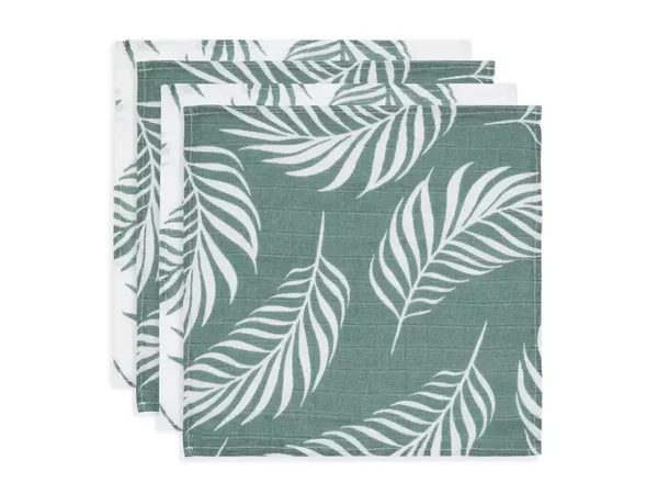 Jollein Hydrofiel Multidoek Nature 70x70cm - Ash Green - 4 Stuks
