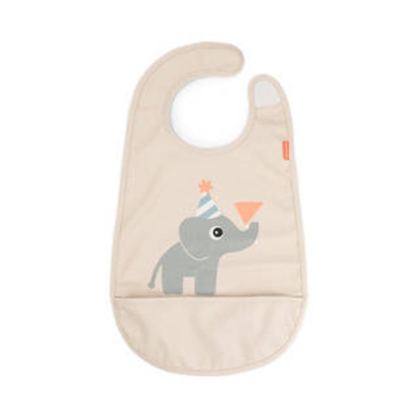 Done by Deer - Bib w/velcro Celebration Sand