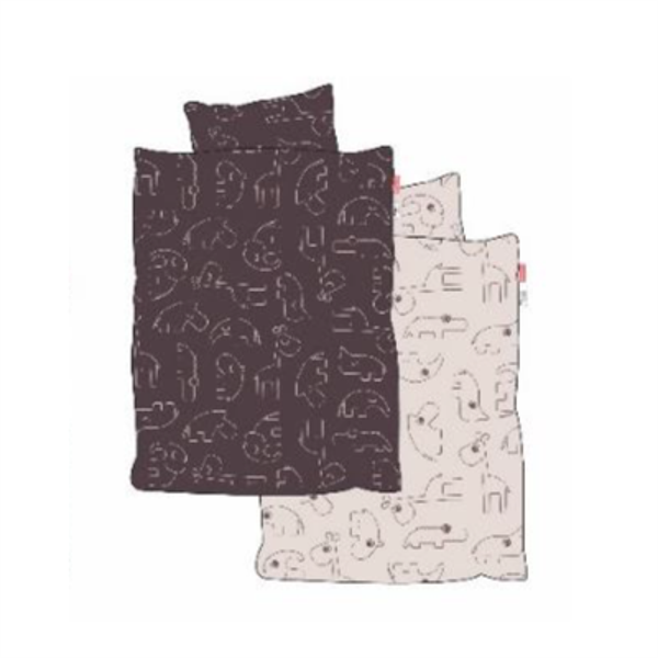 Done by Deer - Bedlinen  baby Sleepy, Powder 70x100/ 40x45