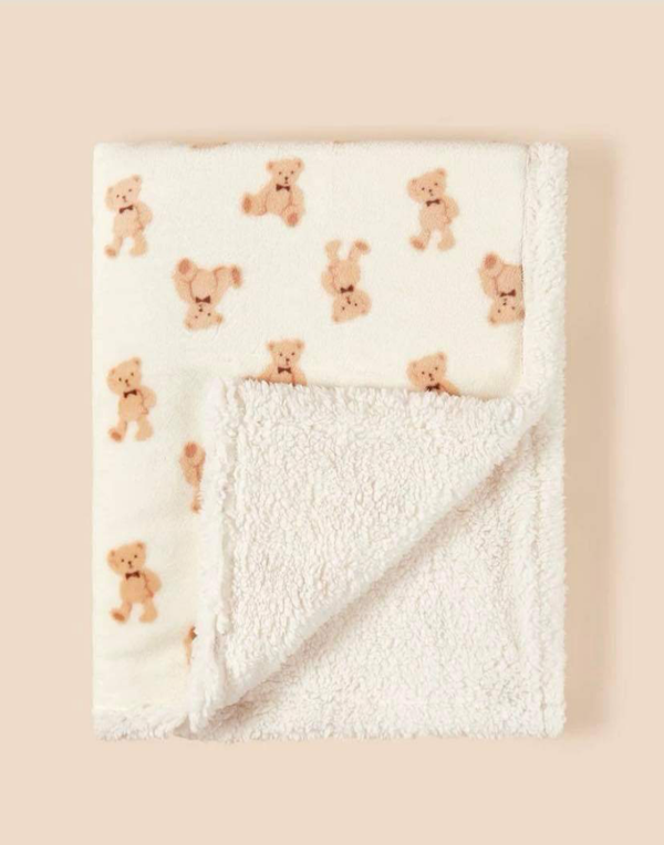 deken teddy zacht incl borduren