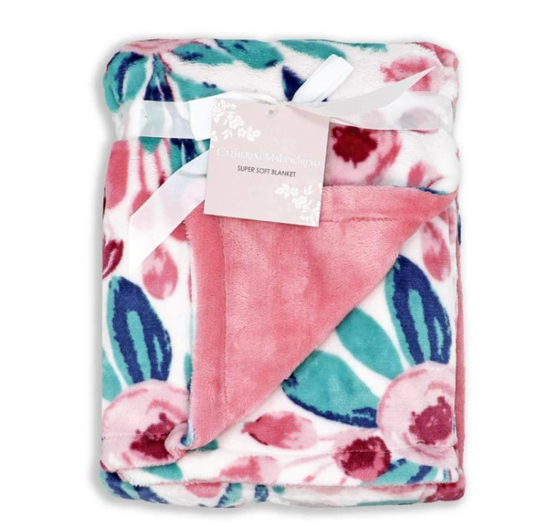 Dekentje fleece bloemen