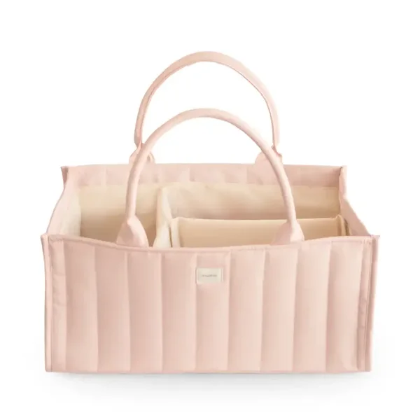 100. mushie diaper caddy blush