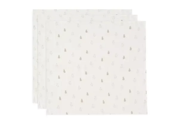 Jollein Hydrofiele Doek Small 70x70cm Happy Miffy Nougat (3pack)