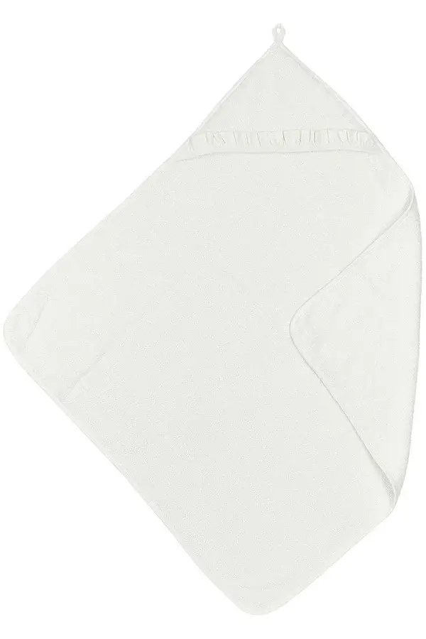 136. Meyco BADCAPE BADSTOF RUFFLE - OFFWHITE - 80X80CM