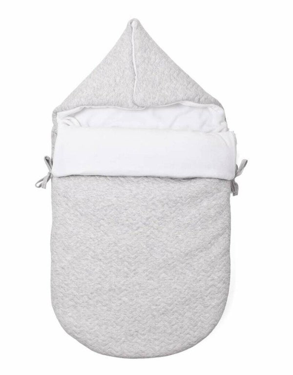 Poetree VOETENZAK CHEVRON LIGHT GREY MELANGE