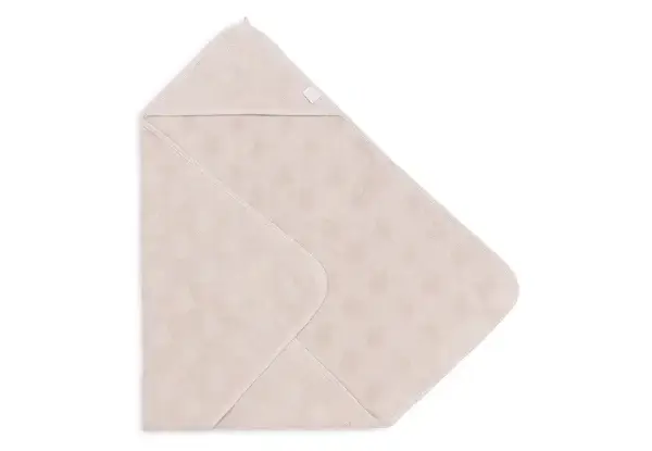 134. Jollein Badcape Badstof 75x75cm Miffy Jacquard Nougat