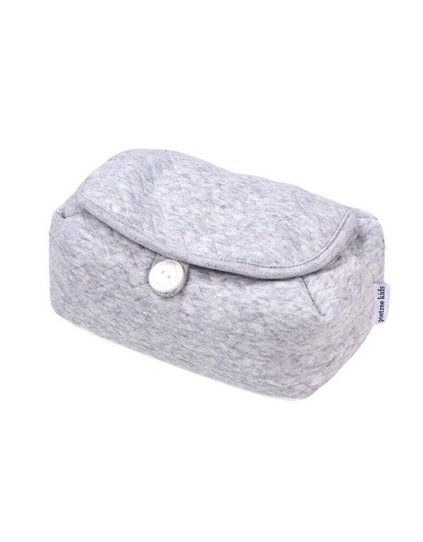 Poetree HOES VOOR VOCHTIGE DOEKJES CHEVRON LIGHT GREY MELANGE
