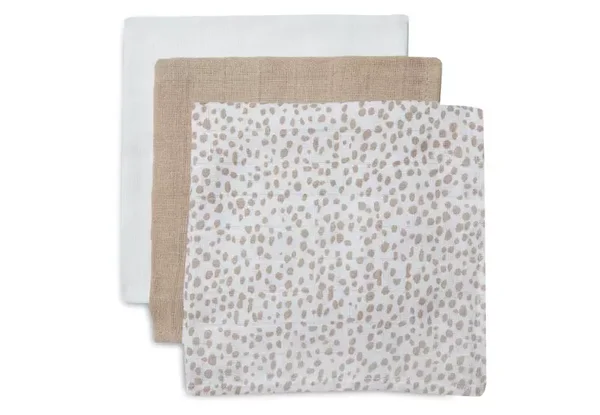 Jollein Monddoekje Hydrofiel Dotted - 3 Stuks