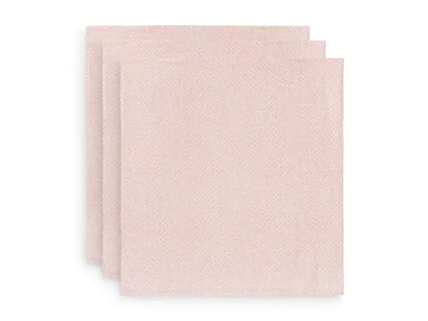 Jollein Hydrofiel Multidoek Snake 70x70cm - Pale Pink - 3 Stuks