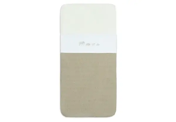 55. Jollein Laken Wieg 75x100cm Animals - Olive Green