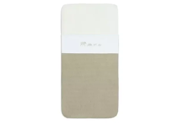 Jollein Laken Wieg 75x100cm Animals - Olive Green