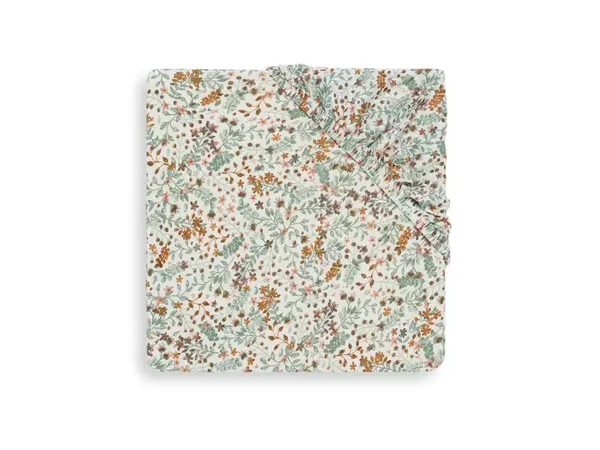 Jollein Hoeslaken Ledikant Jersey 60x120cm - Bloom