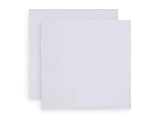 Jollein Hydrofiele Doek Large 115x115cm Bamboe Katoen - Wit - 2 Stuks