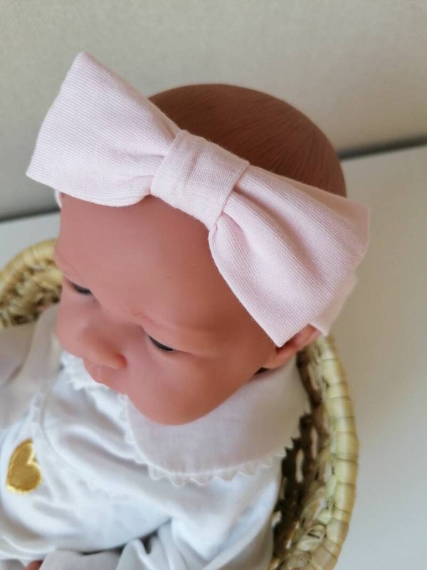 Haarbandje met strik roze