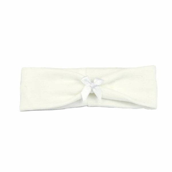 NEWBORN haarband strik wit